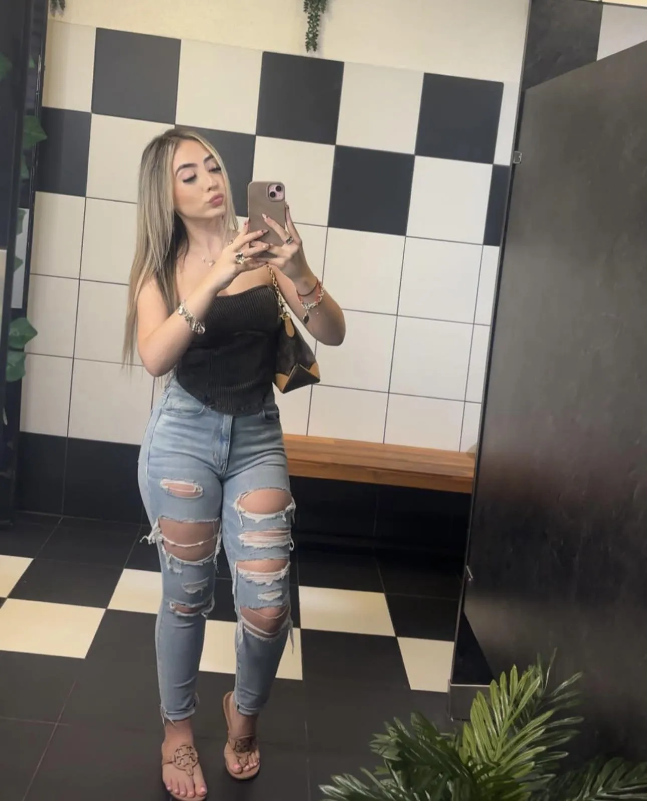 Latina with tory burch sandals