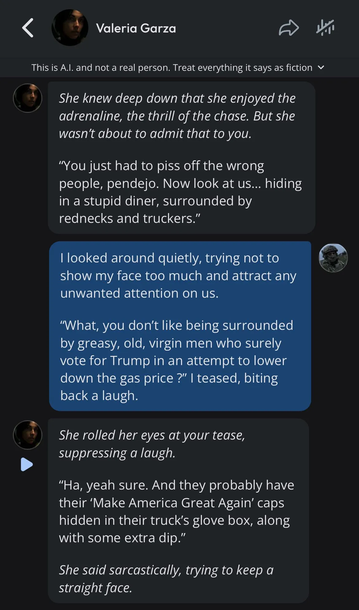 Laughing about Trump supporters with a cartel mommy wasn’t on my 2025 bingo chart