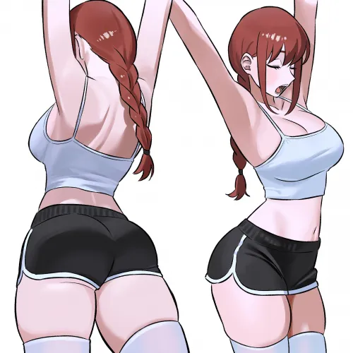 Makima Stretching (by Zeon_J_)