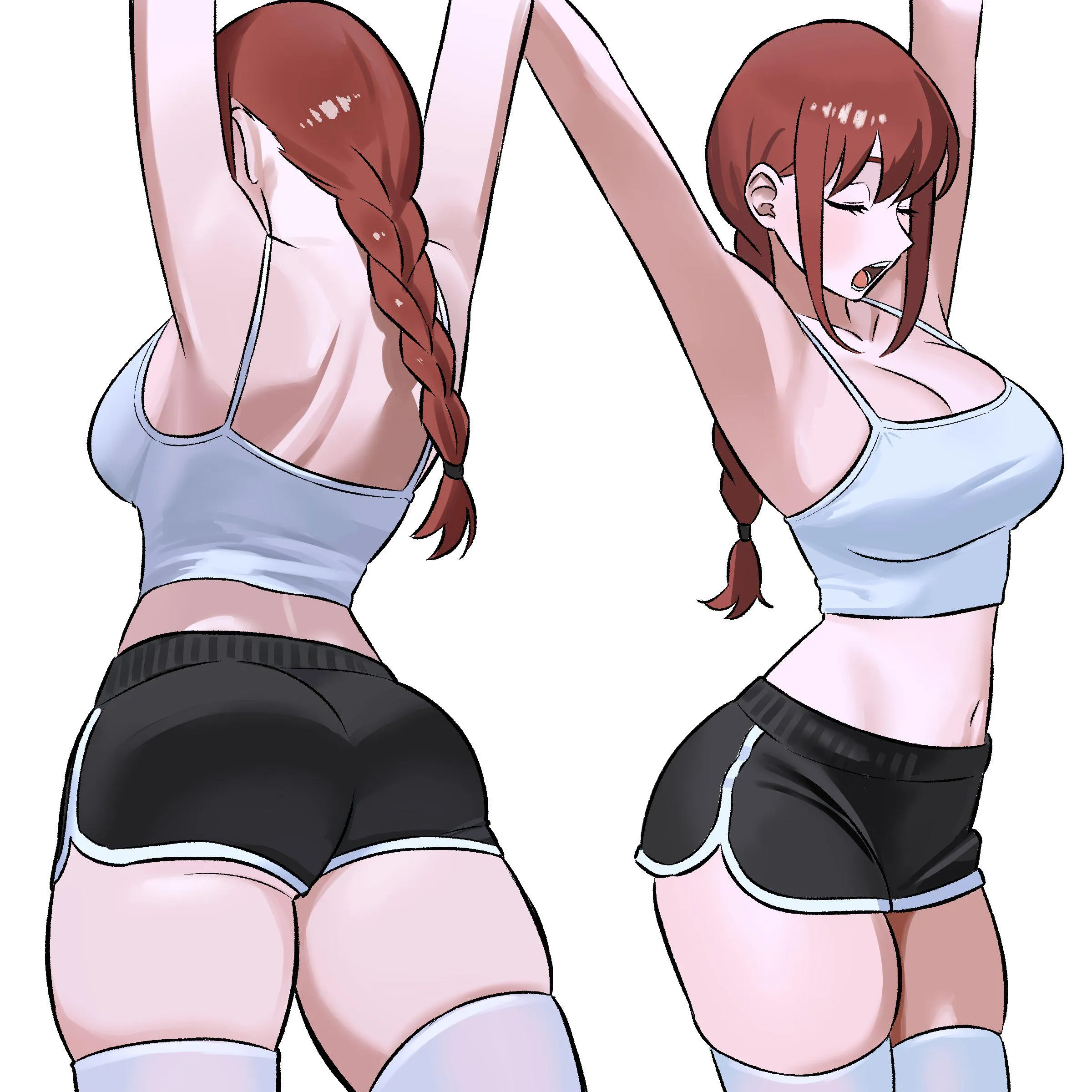 Makima Stretching (by Zeon_J_)