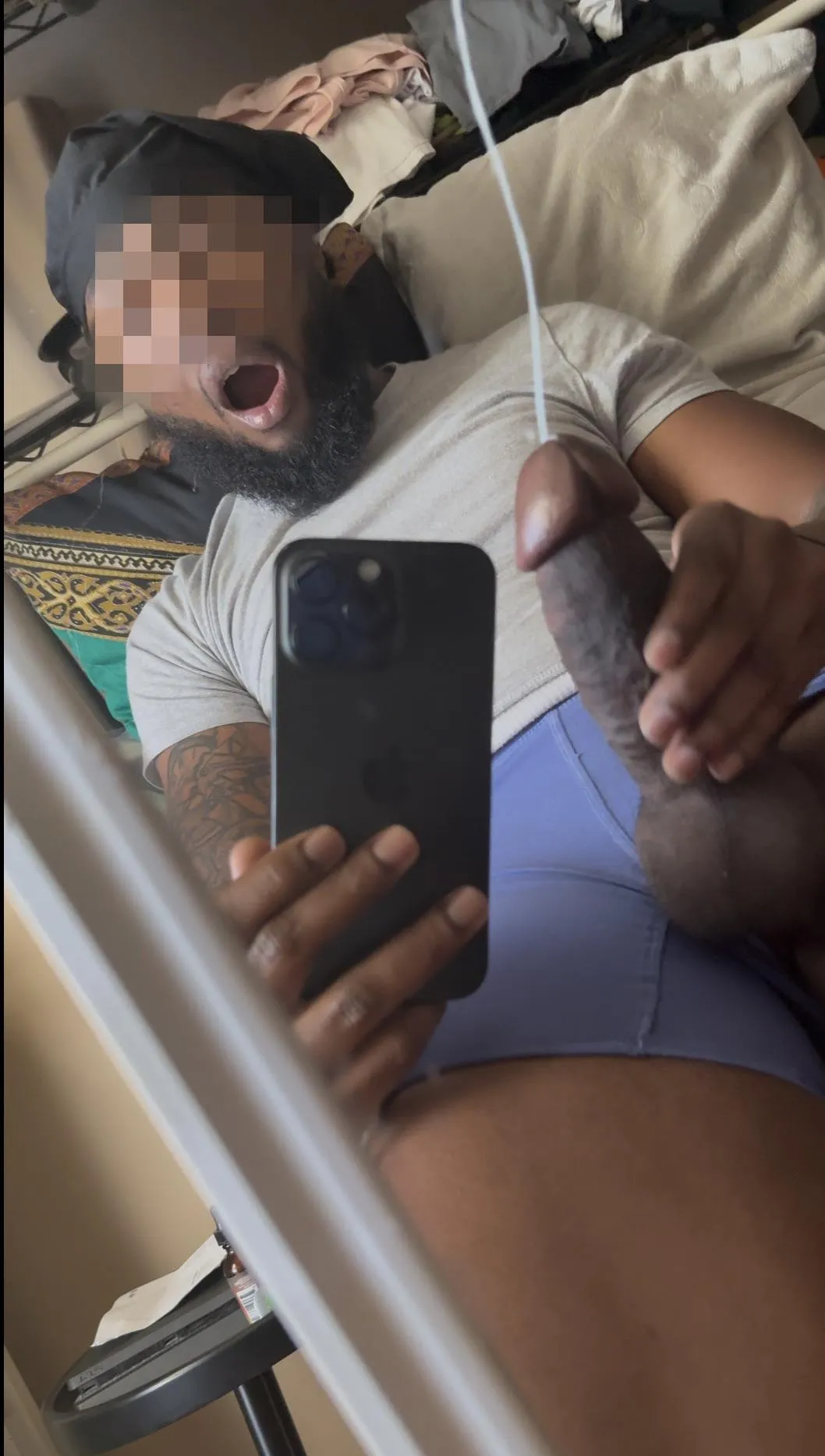 My girthy cut cock needs attention