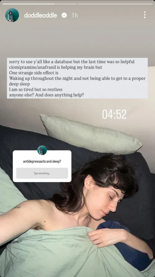 Recent from her insta story