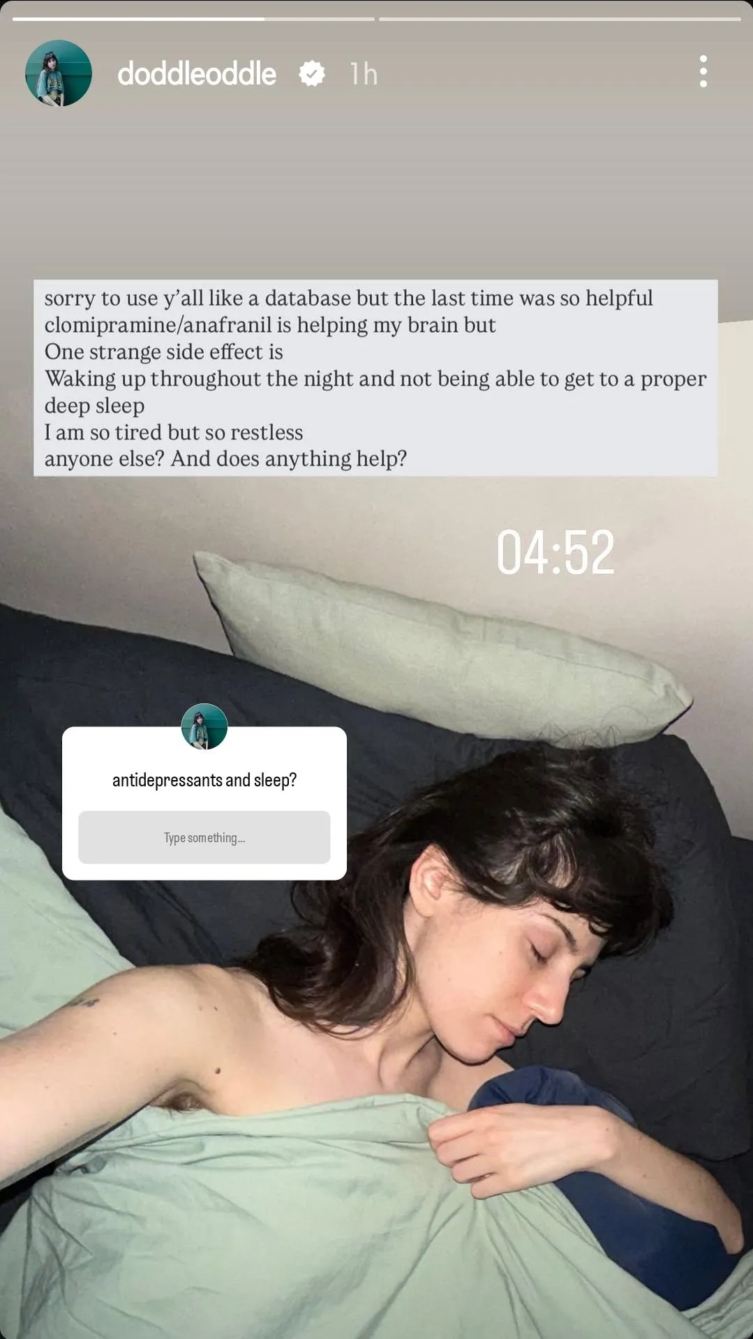 Recent from her insta story