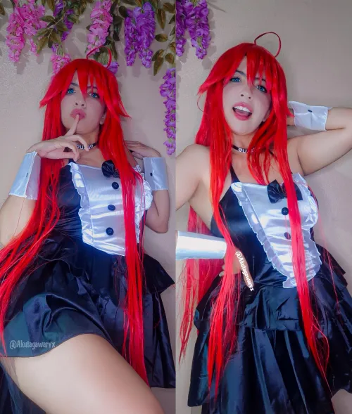 Rias Gremory maid cosplay