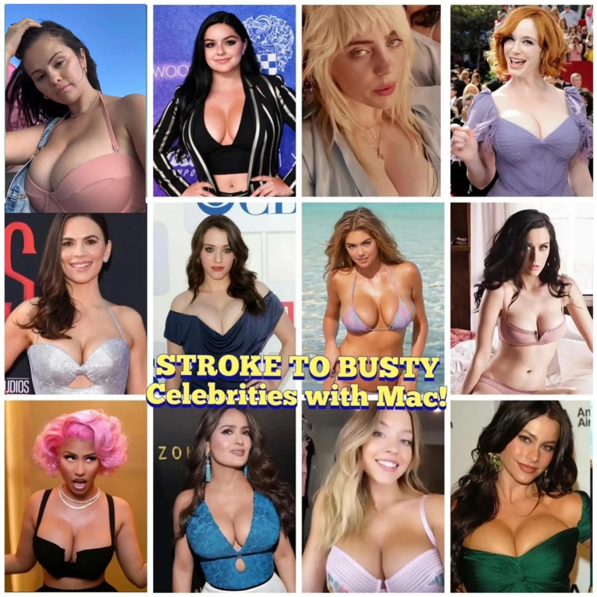Sofia and so many busty Celebrities!