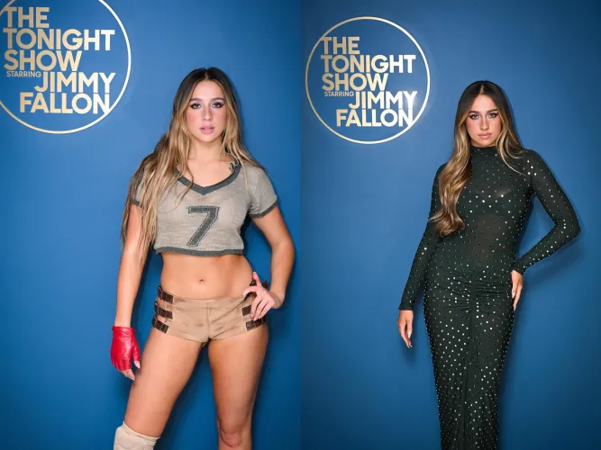 Tate McRae on Jimmy Fallon! 2023 vs 2025