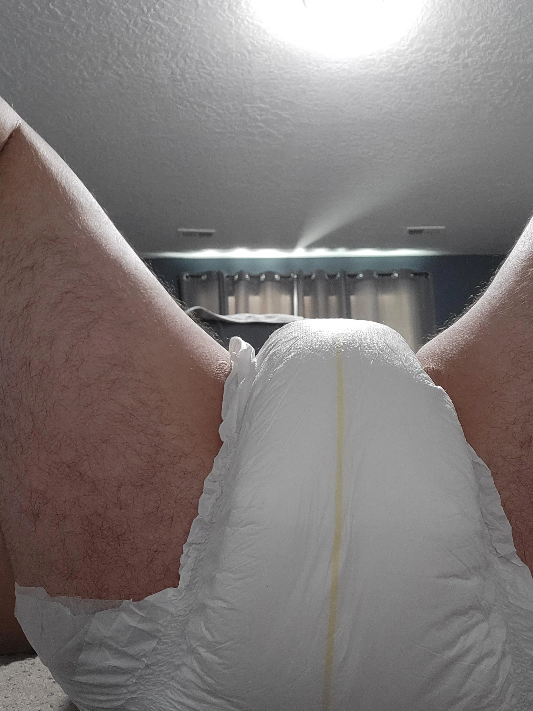 Whats the yellow line on my diaper for ( he he ) ?