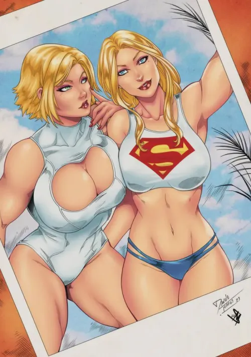 Would you rather have a good time in bed with Power Girl or Supergirl (DC Comics)? Don't worry, she'll go easy on you.