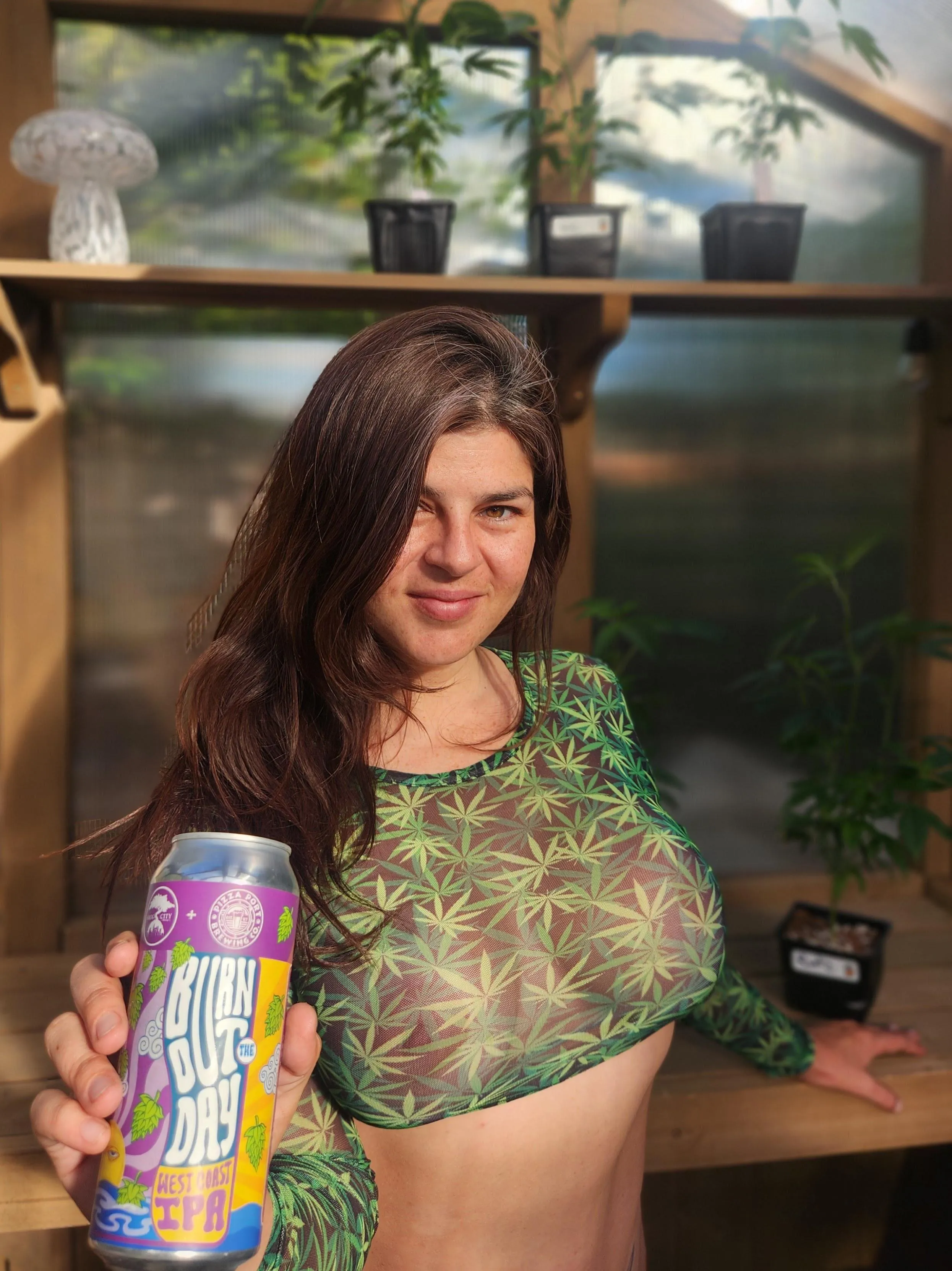 Enjoying my green house 😘