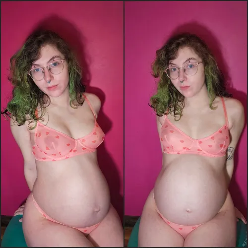 Finally hit my 3rd trimester, I love how big my bump is getting