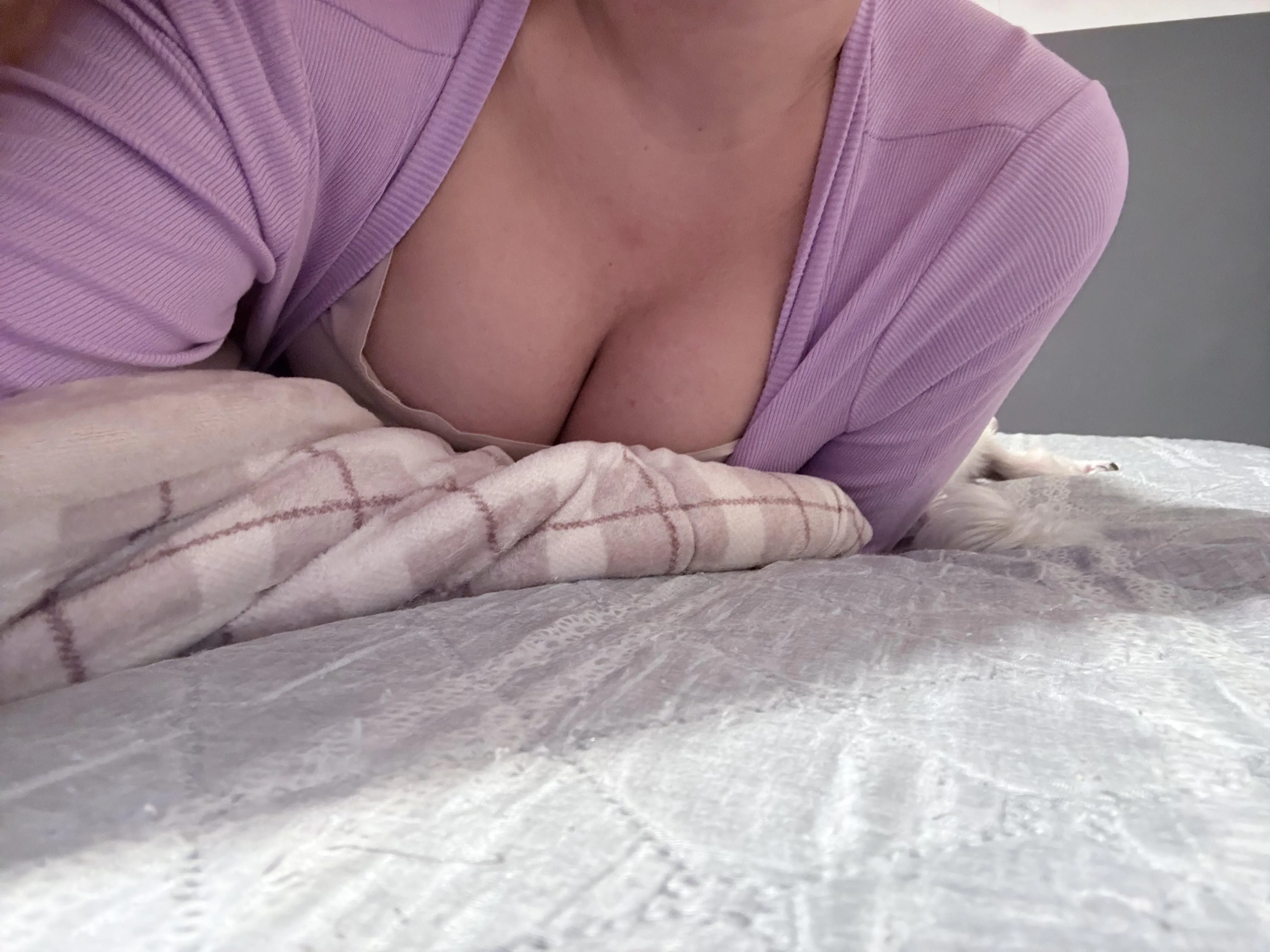 Lying on my bed, will you join me?