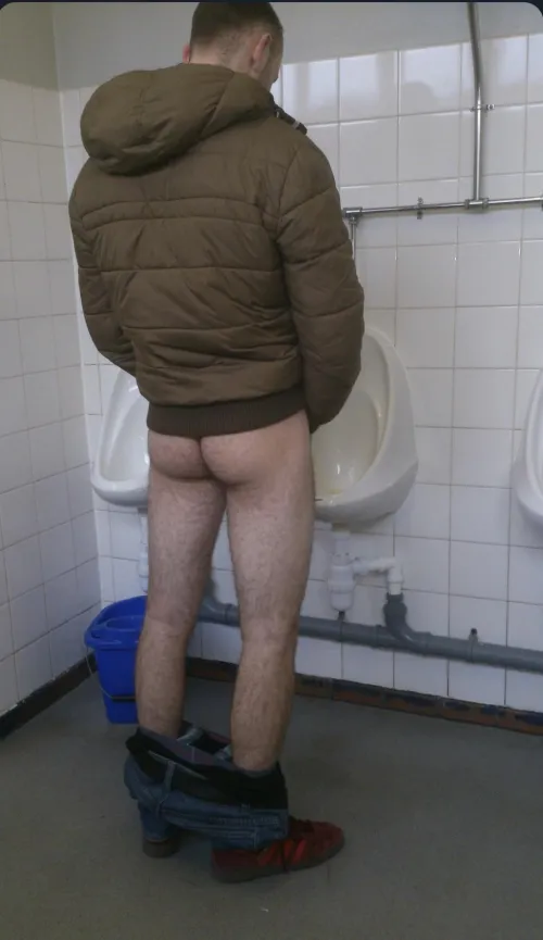 proud confident display of manhood.