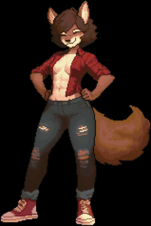 Tomboy werewolf (art by me)