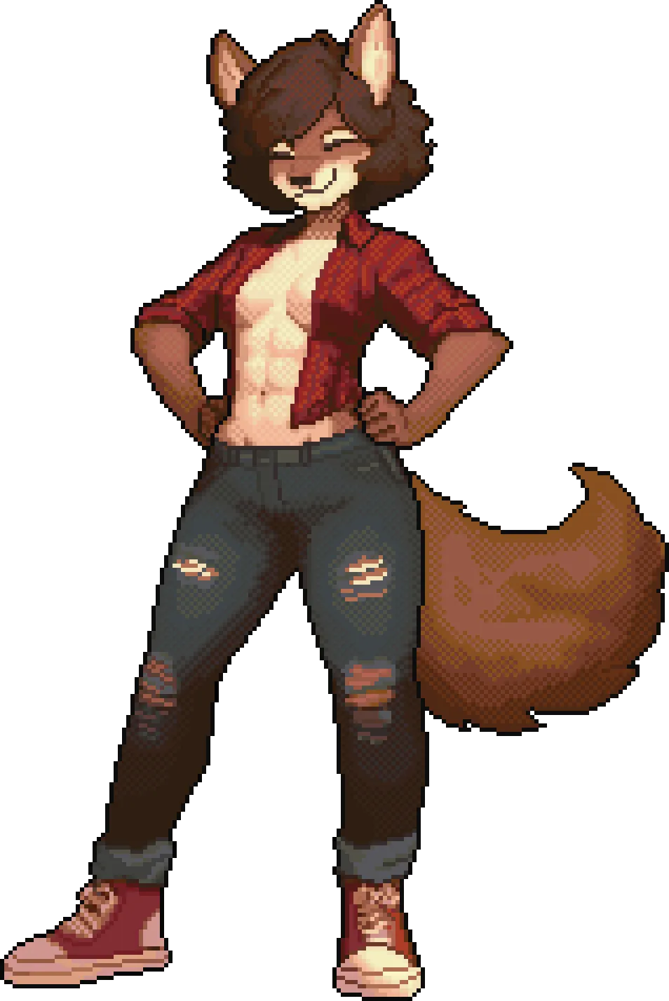 Tomboy werewolf (art by me)