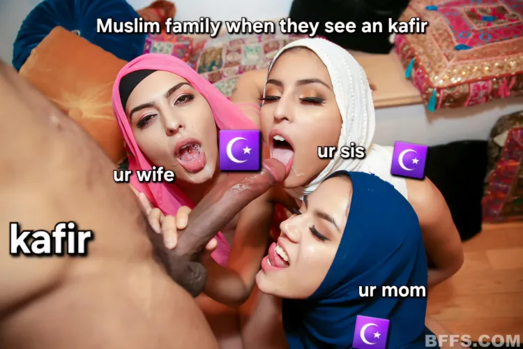Happy muslim family