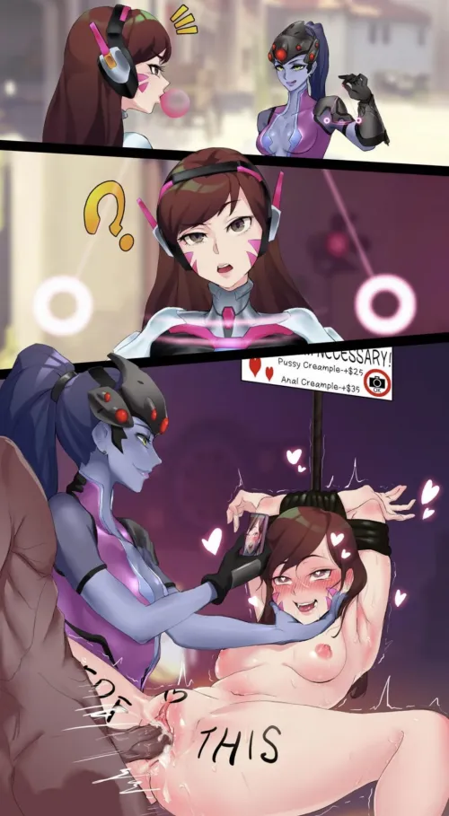 Hypnotizing Dva to win the game [Artist Sanuki (kyoudashya)]