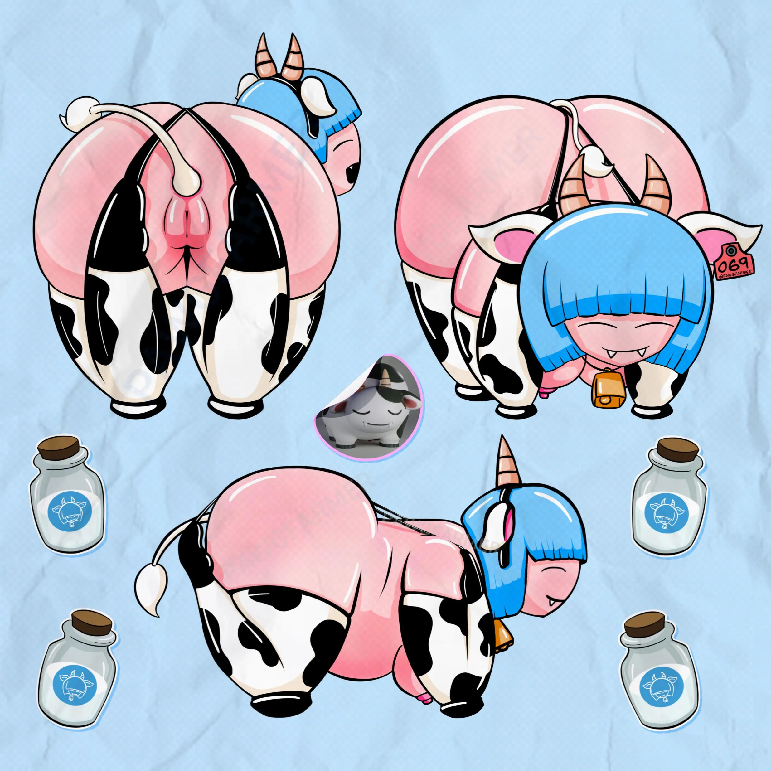 Mozzarella Hucow Bondage [OC]