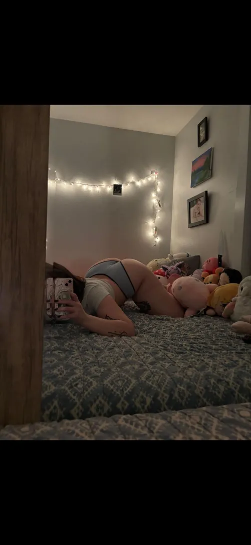 My stuffed animals have the best view lol.