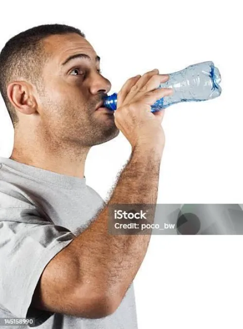 When you drink water in the hood