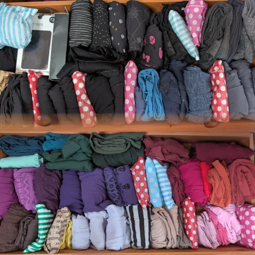 Another day well spent, tights drawers have been sorted.