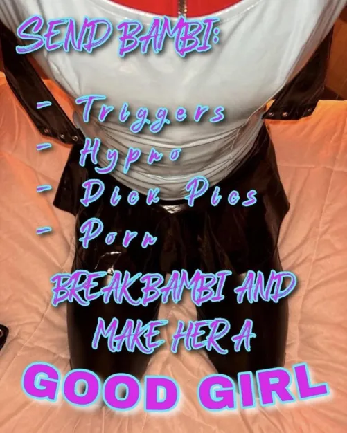 Bambi tried to drop it for a bit but she couldn’t stay away please make this trans bimbo drop deeper