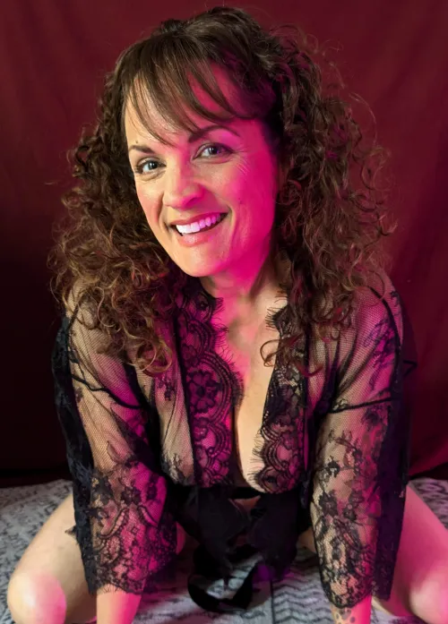 Black Lingerie with Pink Highlights