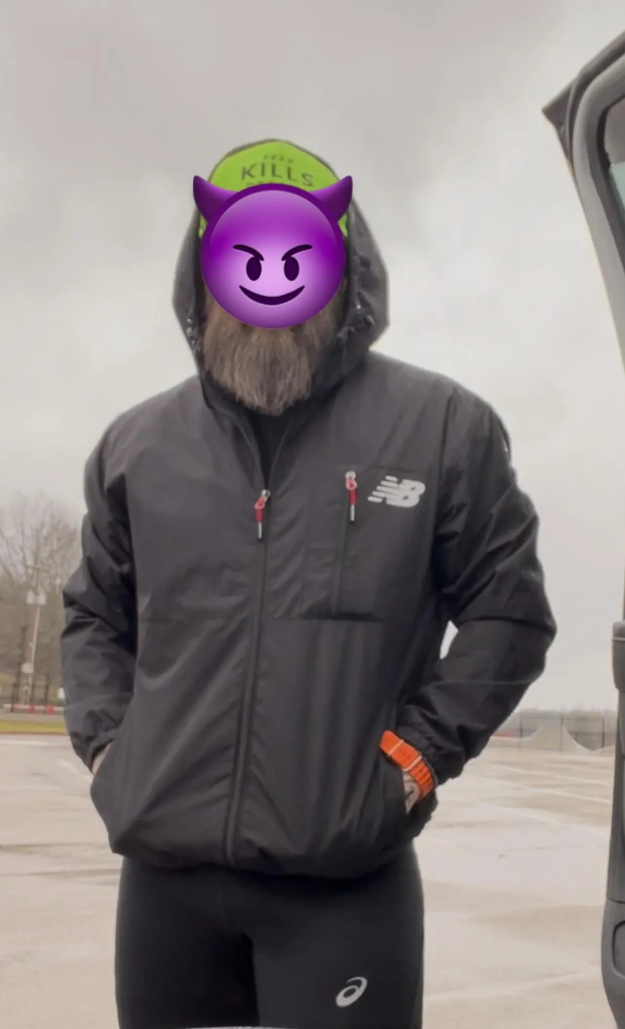 Cold and rainy trail run