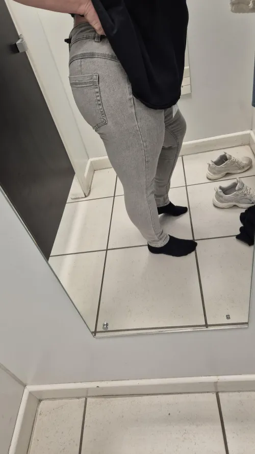 First time selfie in changing room