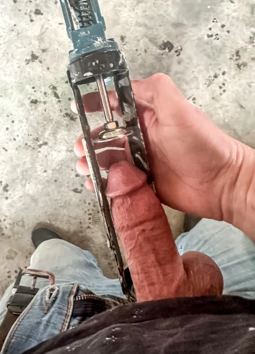 Getting some caulking done