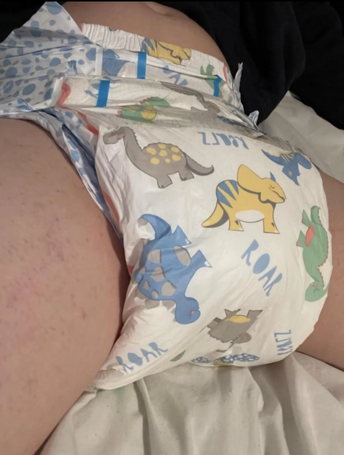 I love when she takes a picture in my diaper to show her friends