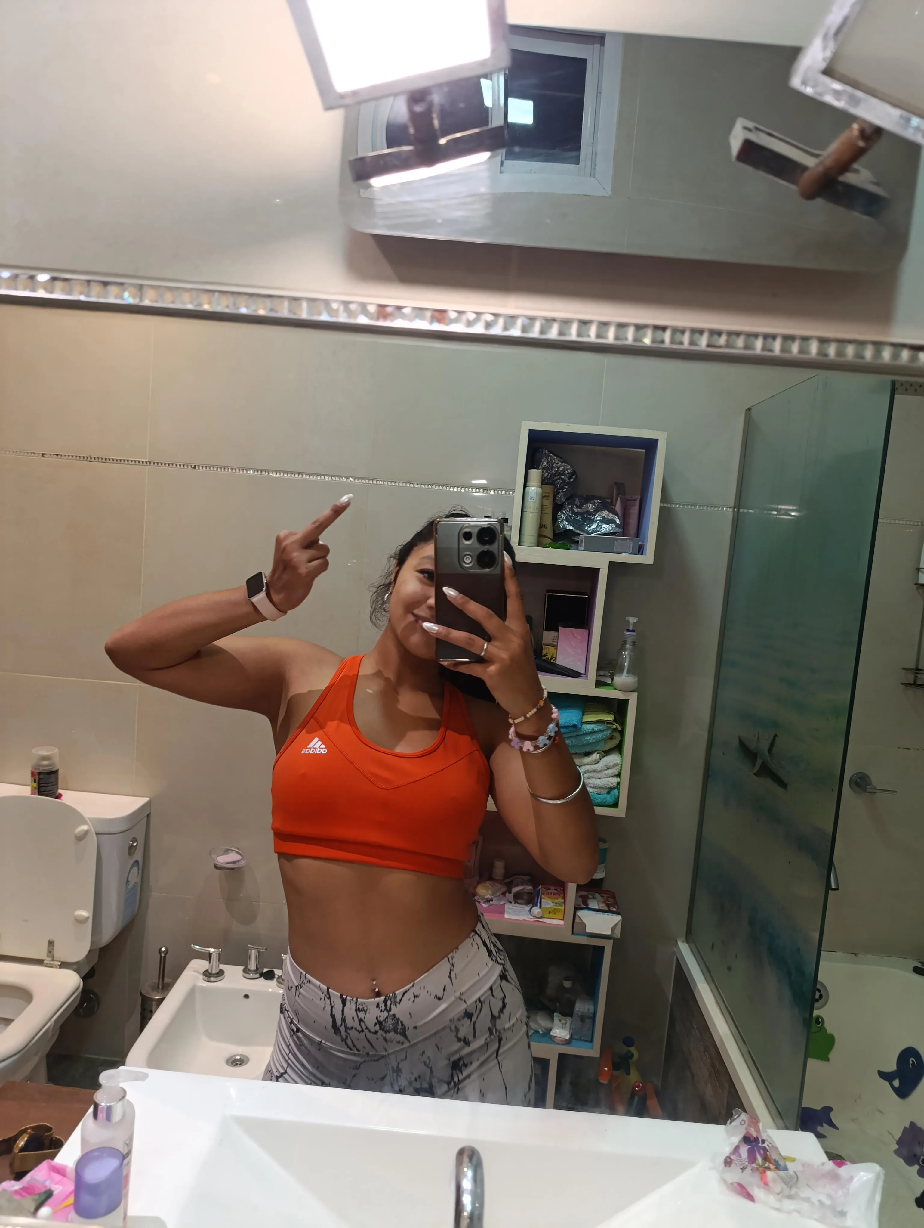 if you have a small dick come and lick me even with my gym clothes on