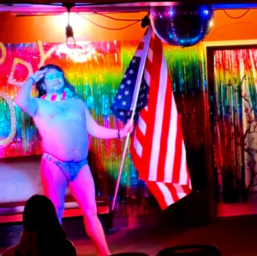 I'm Daddy D in Fairbanks, Alaska. Here's a photo from my routine to War Isn't Murder by Jesse Wells.