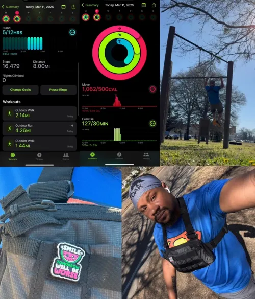 I'm disappointed because I had a certain distance goal in mind when I set out for my morning run but shortly after 4 miles my left knee kept having a sharp shooting pain. I decided not to risk it and ended the run. I’m still having issues with the kne