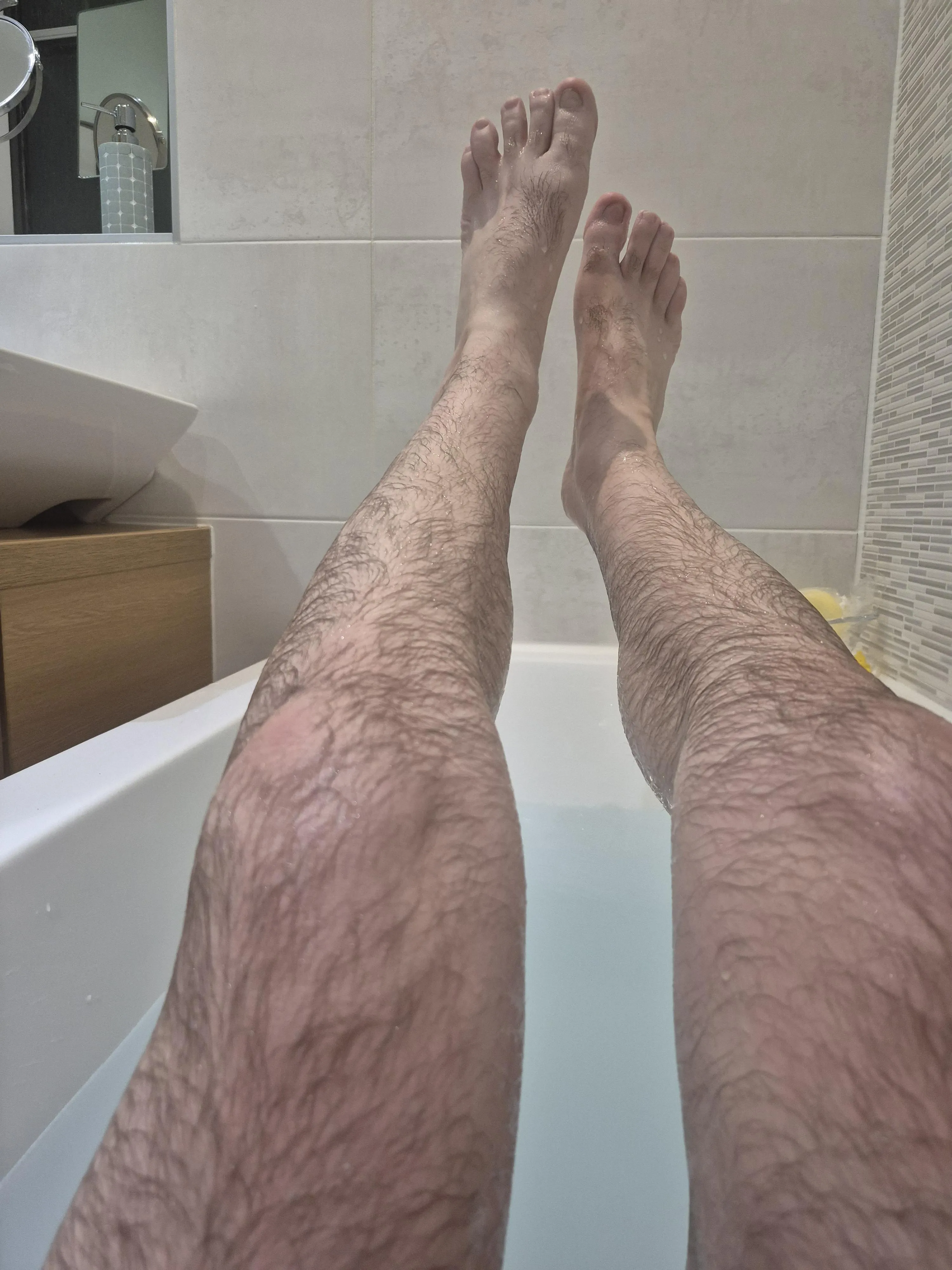 In the bath right now 🤪