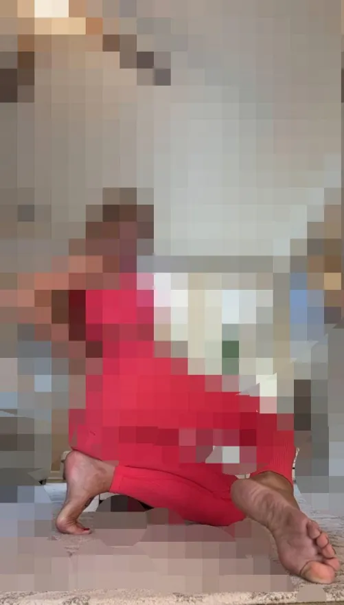 Just finished working out. Why don't take care of these feet for me, loser.