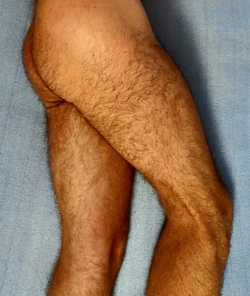 Legs in their late fifties