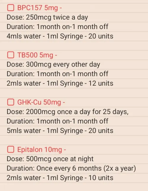 Longevity/Anti-Aging Peptide Stack. Thoughts?