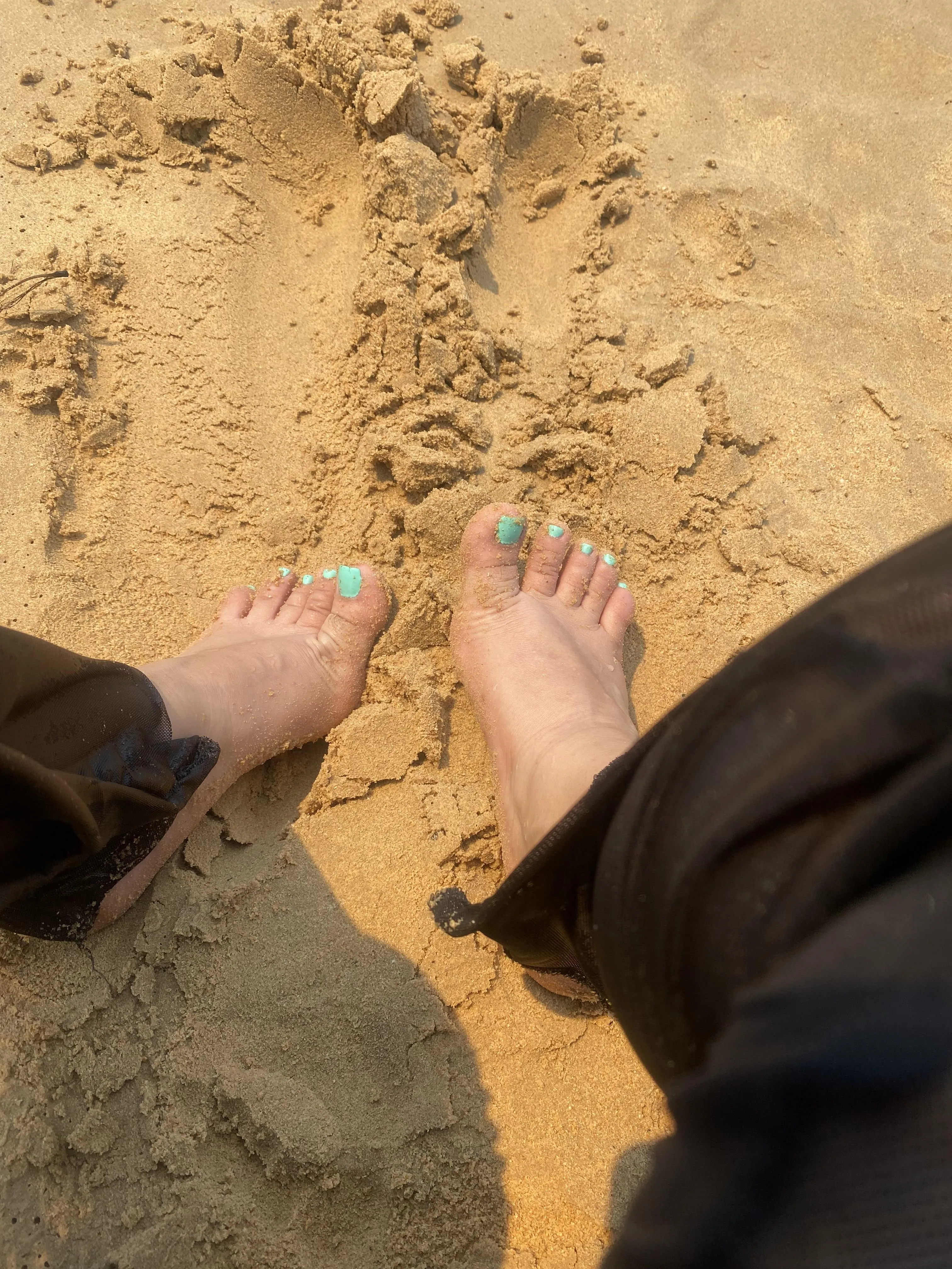 My feet are soft like cotton