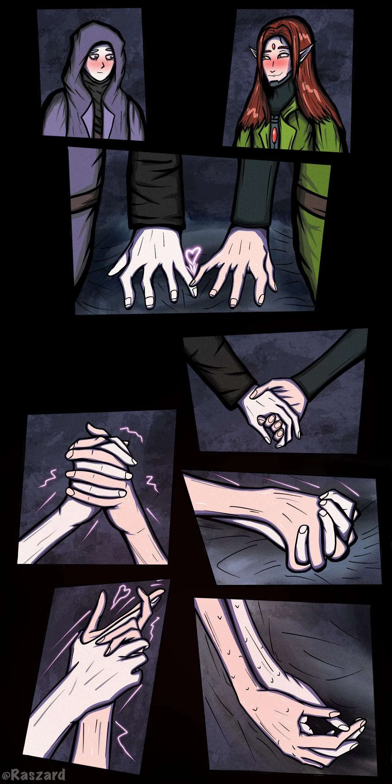 Something truly deranged and unthinkable between eldar ranger Yrliet Lanaevyss and Rogue Trader Garvet von Valancius