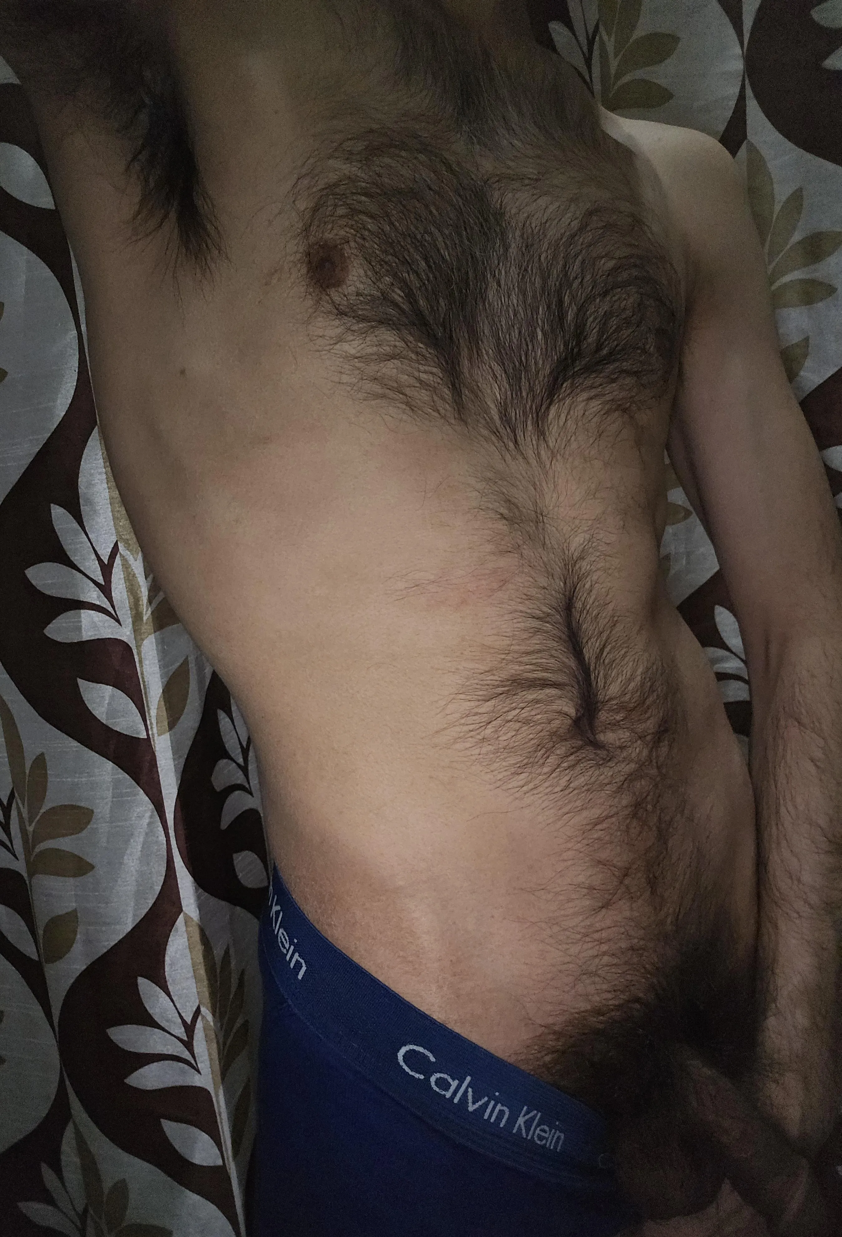 sweaty from pits to pubes