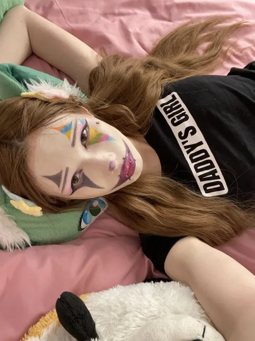 this pink bed invites you to relax with me