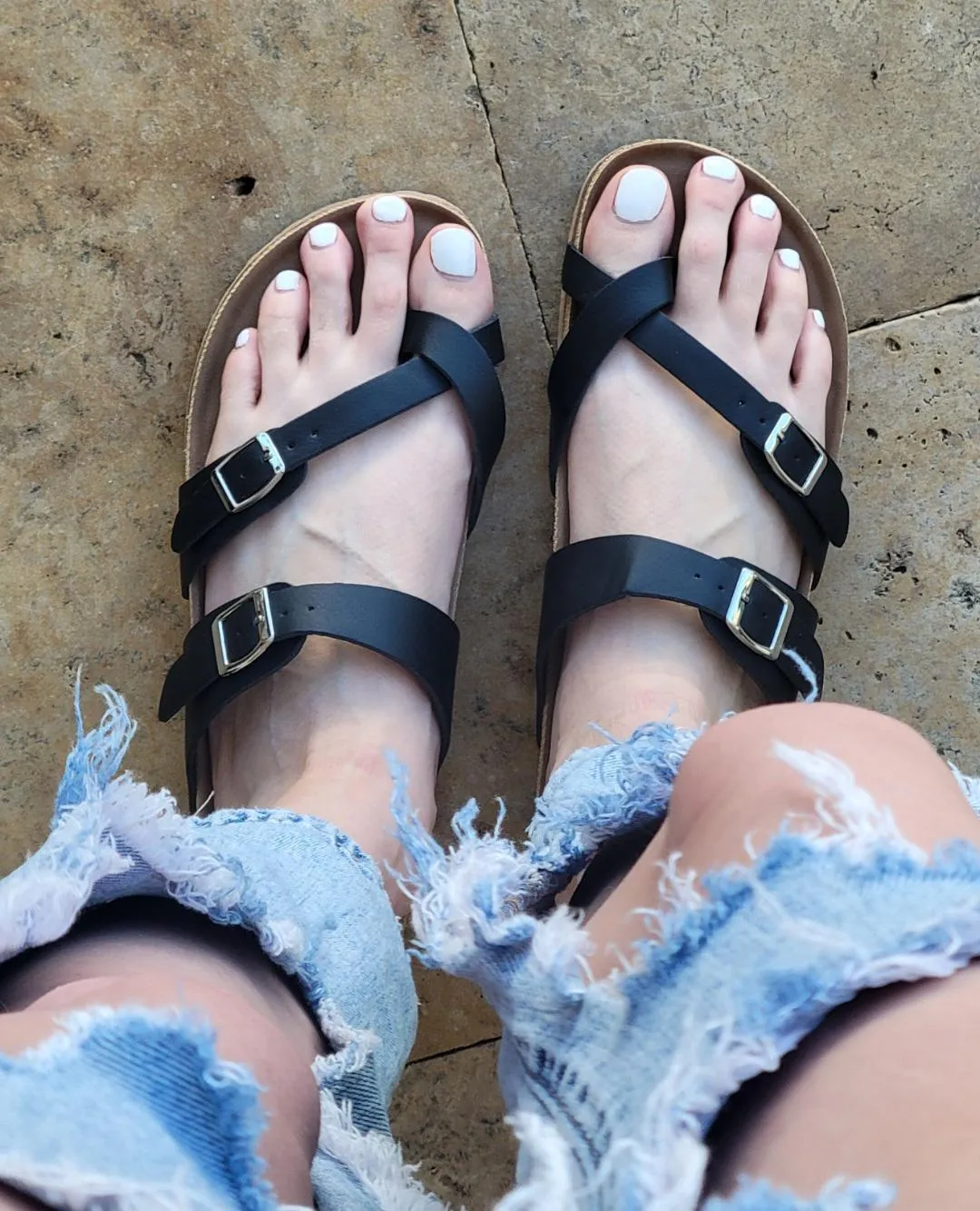 White looks good on my long perfect toes. ✨️