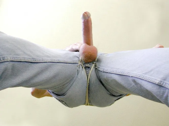 Another pair of jeans I can't keep my cock in.