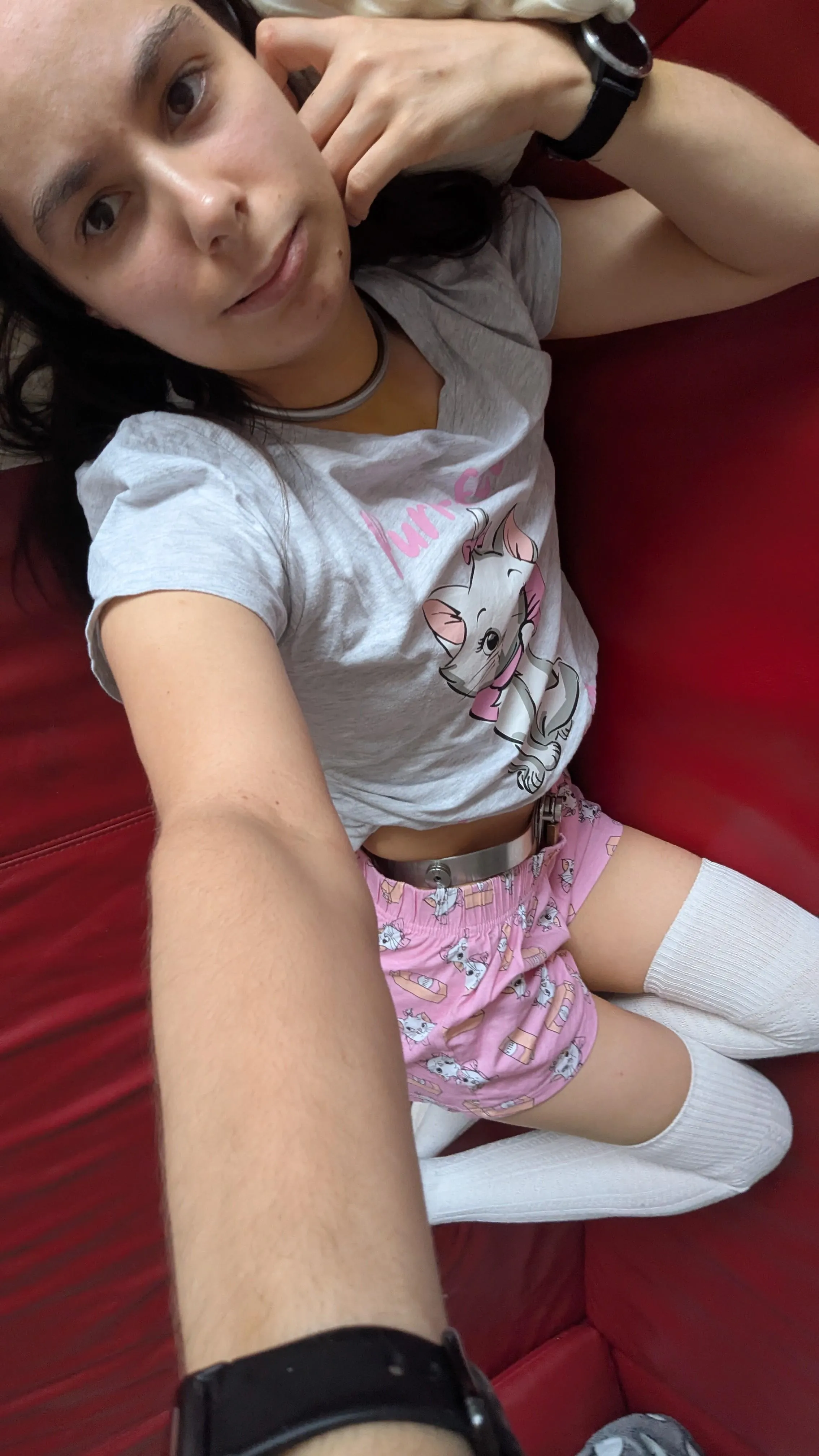 Back in my chastity belt 🥰