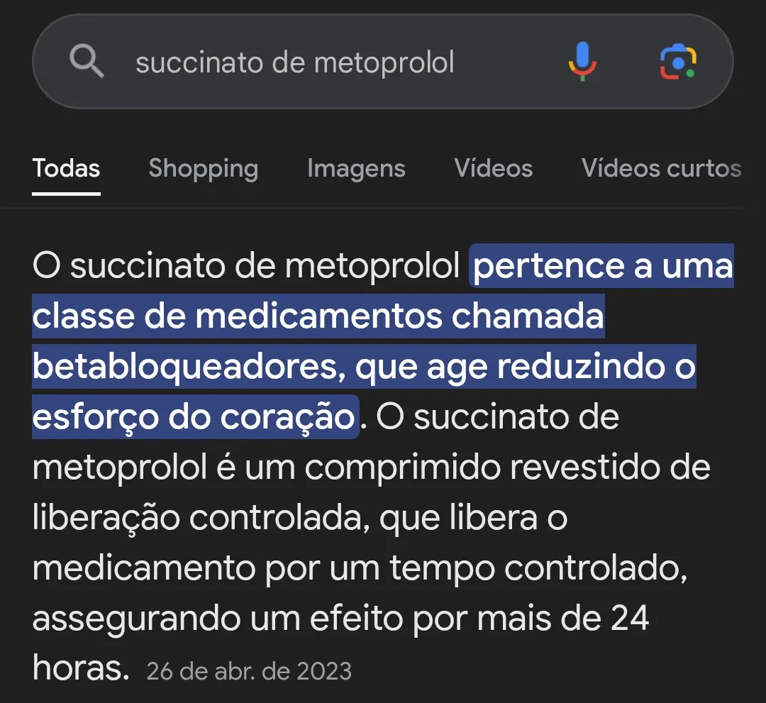 eu quase morri tomando um remedio que diminui os batimentos cardiacos