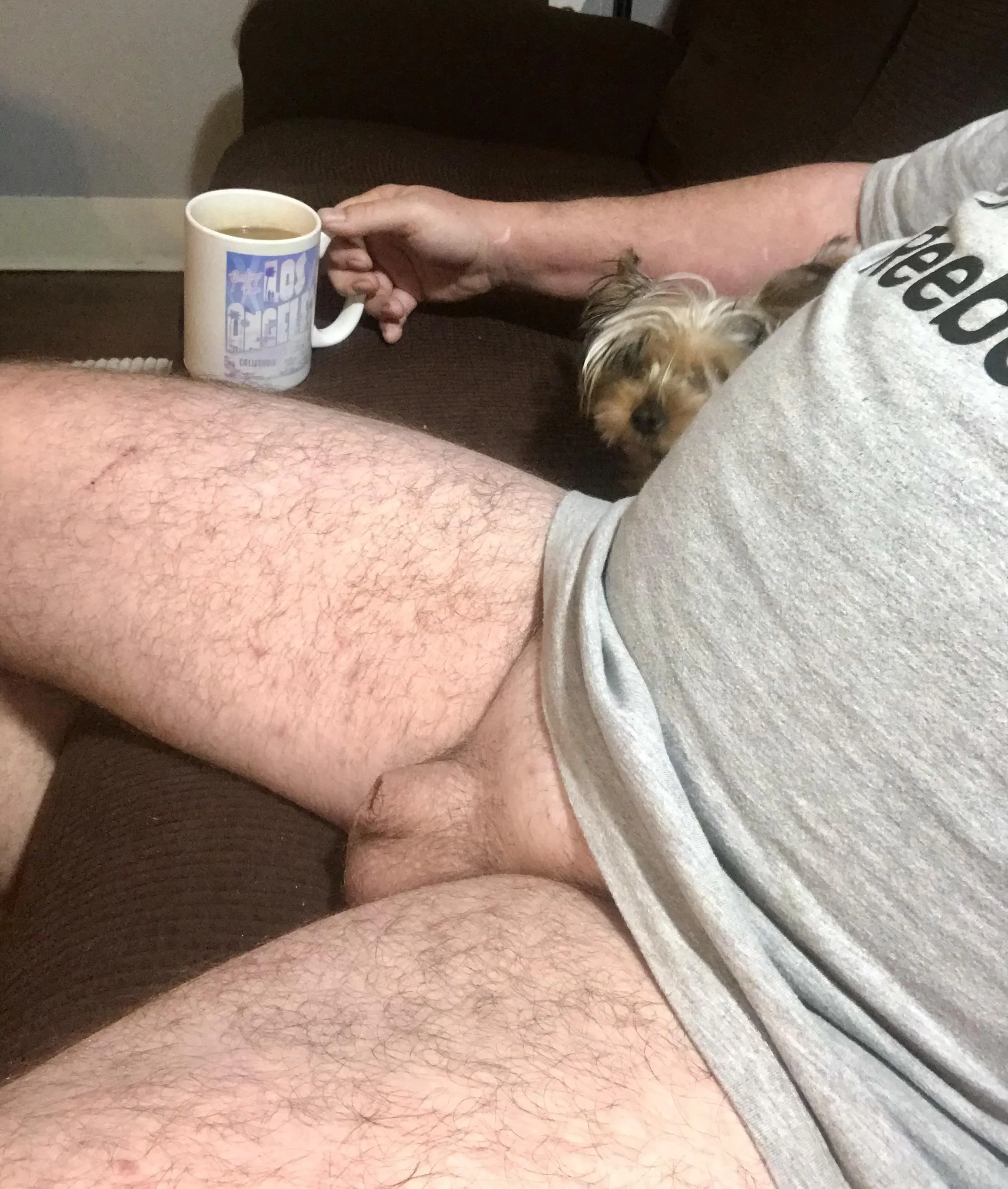 Got photo bombed trying to get the perfect giggle pic. I sat in three different chairs and she speedily followed me. 😂 Happy giggling ladies. ☕️