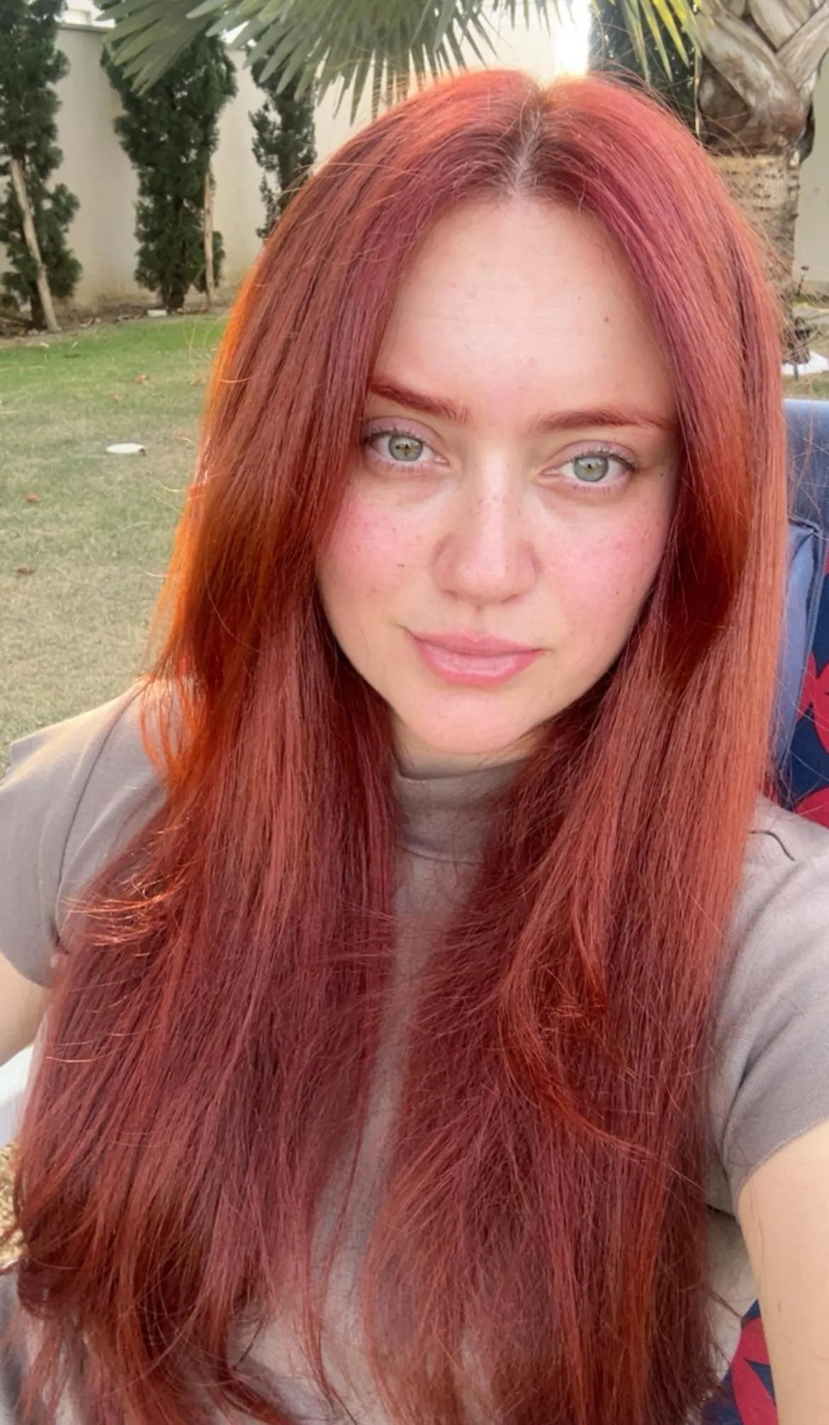 No makeup and good hair day