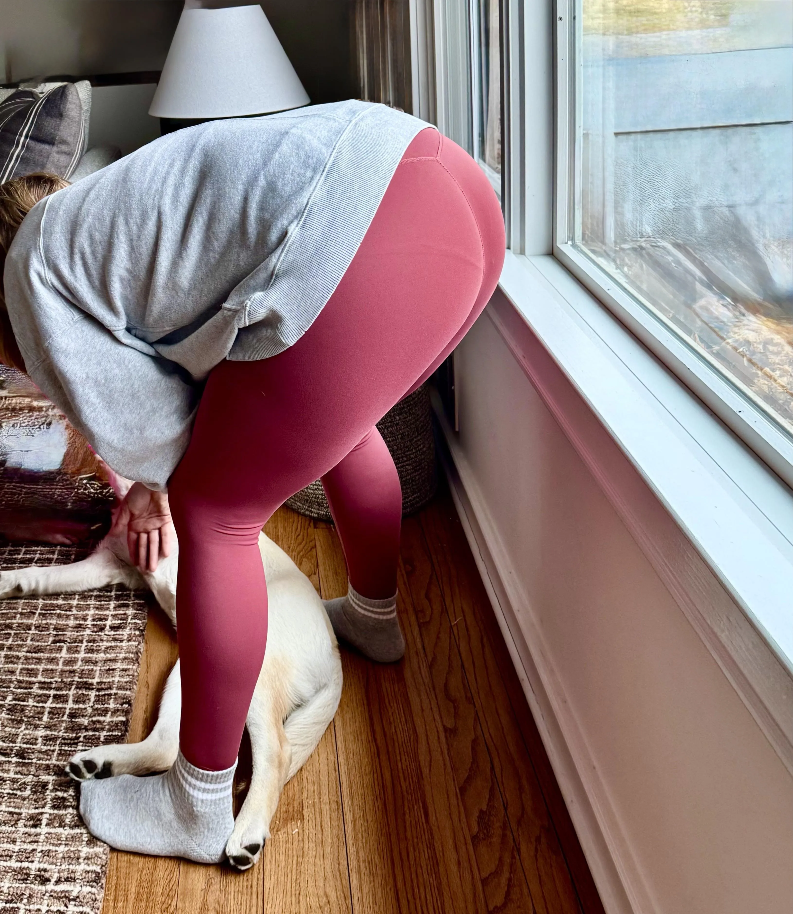 Panty lines on display