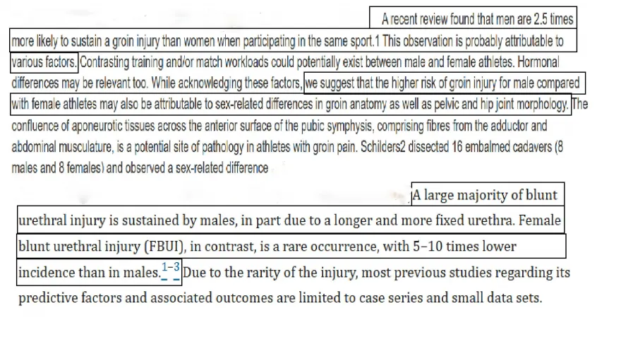 Pussy Envy is even more hotter when backed up by Science and Research. Men are 2.5 times more likely to sustain a groin injury than women when participating in the same sport due to groin anatomy.Female blunt urethral injury in contrast, is a rare occurr