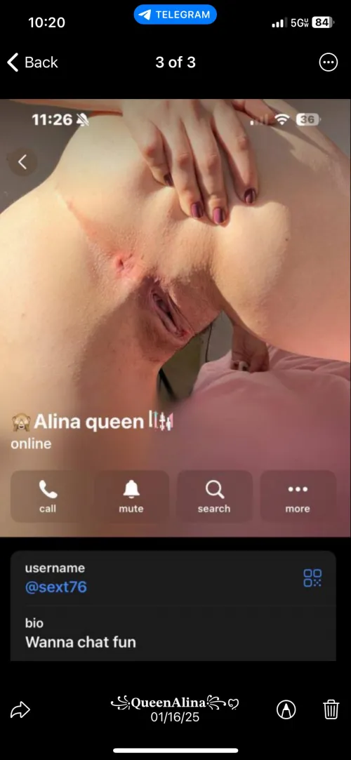 Sending nudes, Pussy, ass video to every guy like this ( yes i actually send try me) Add me on telegram:@sext76